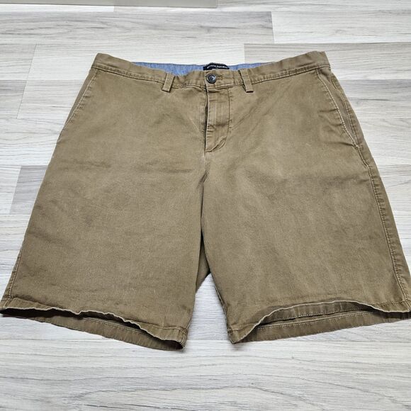 Banana Republic Mens Brown Khaki Chino Shorts Size 35 - Picture 2 of 5